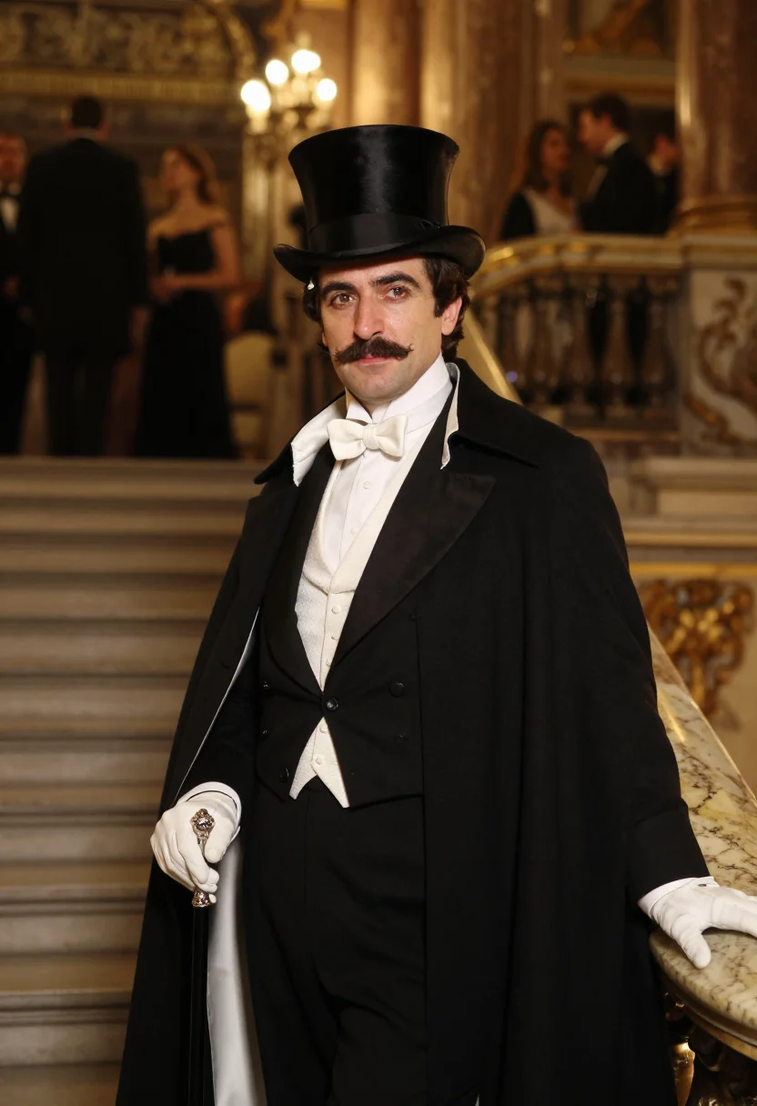 AI arsene lupin sample — portrait of a man, half-length portrait of a Western-Europea