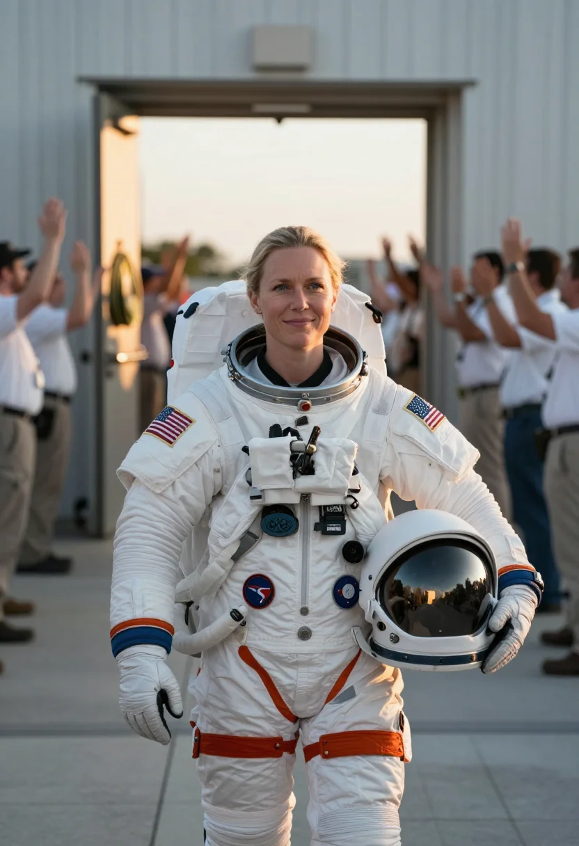 AI artemis iii sample — portrait of an astronaut, head-and-shoulders portrait of a w