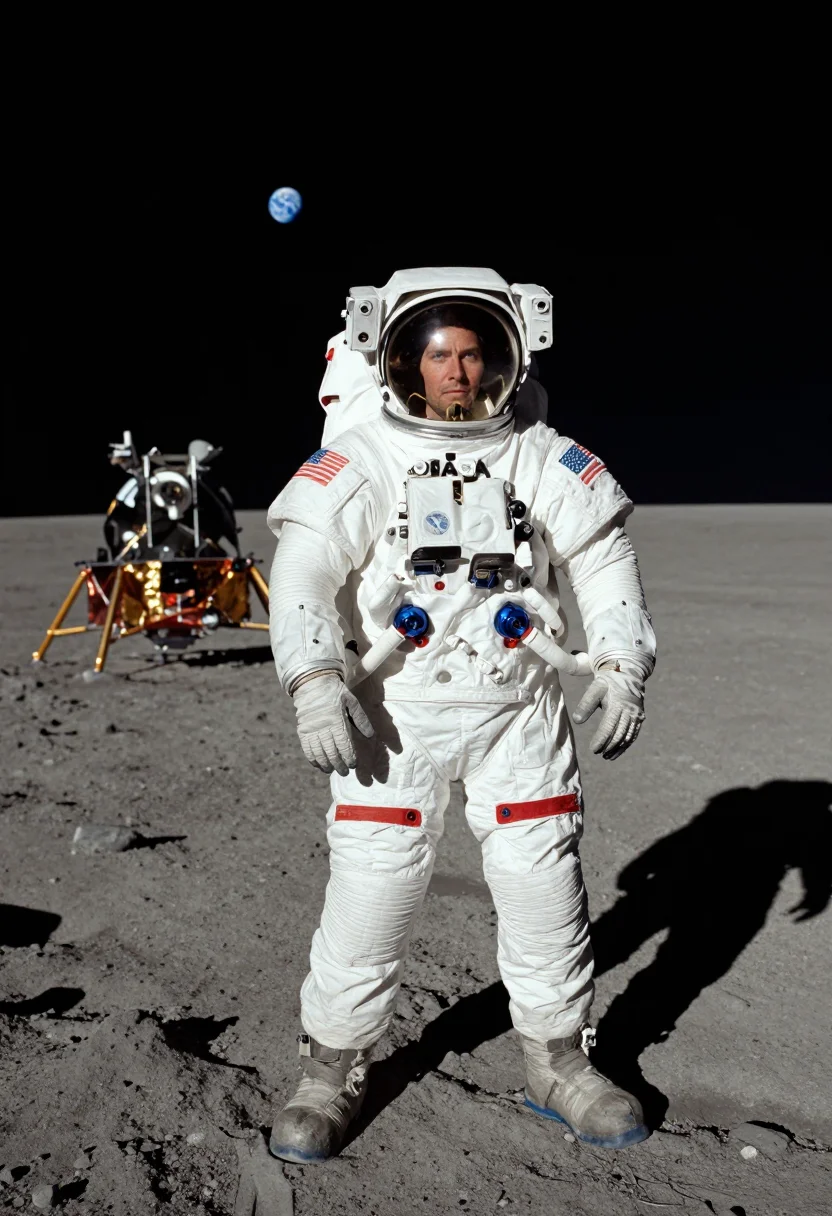 AI artemis iii sample — portrait of an astronaut, full-length portrait of a man in h