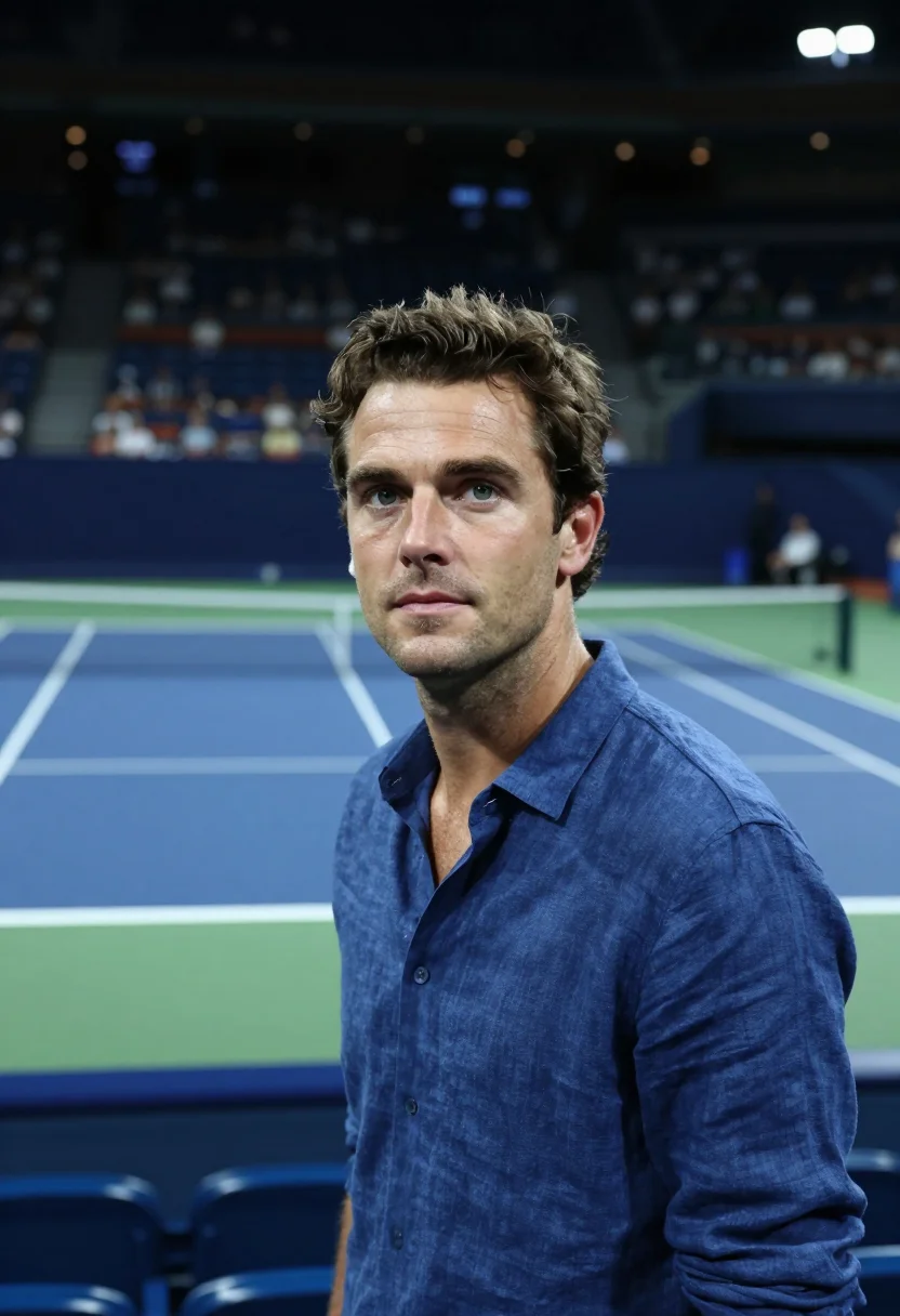 Arthur Ashe Stadium Us Open Night Blue
