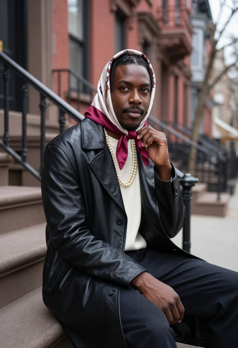 AI asap rocky harlem sample — portrait of a man, close half-length portrait of a Black man