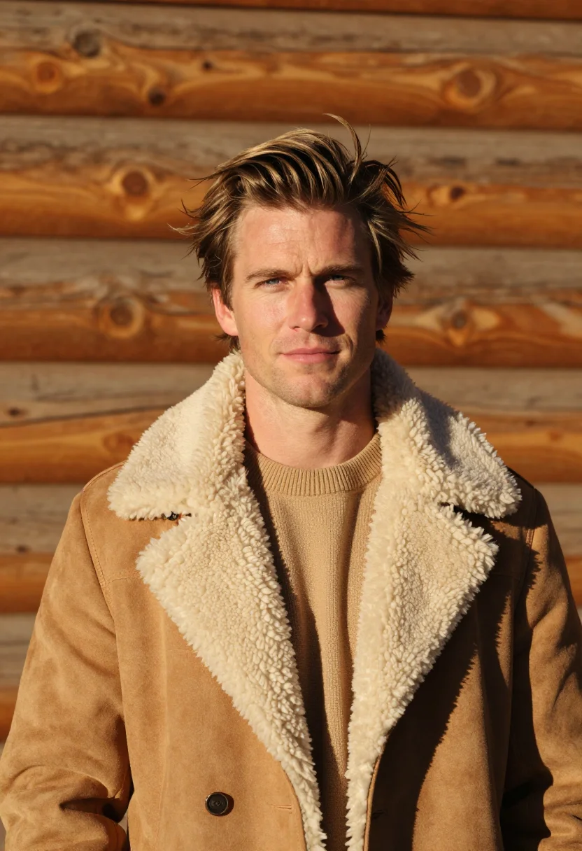 Example portrait from the AI Aspen Shearling Tan — Free Preview, Train Once