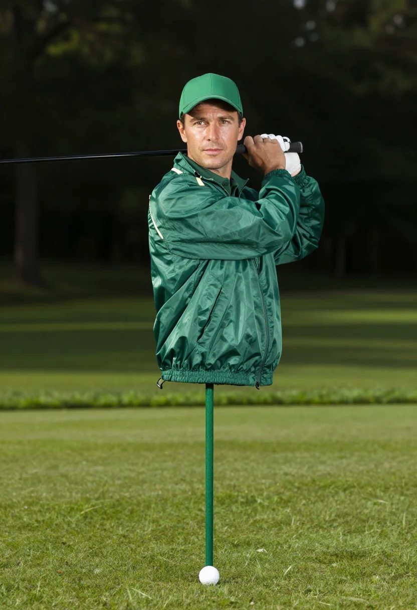 AI augusta green sample — portrait of a man, full-length portrait from hip height of a
