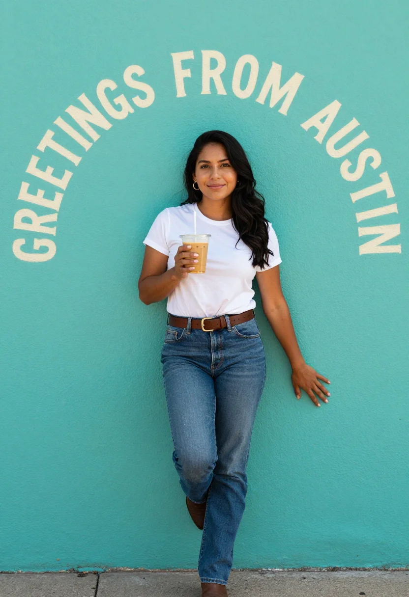 AI austin tech sample — portrait of a woman, half-length portrait of a Latin-America
