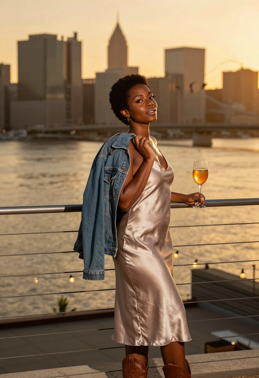 AI austin tech sample — portrait of a woman, half-length portrait of a Black woman i