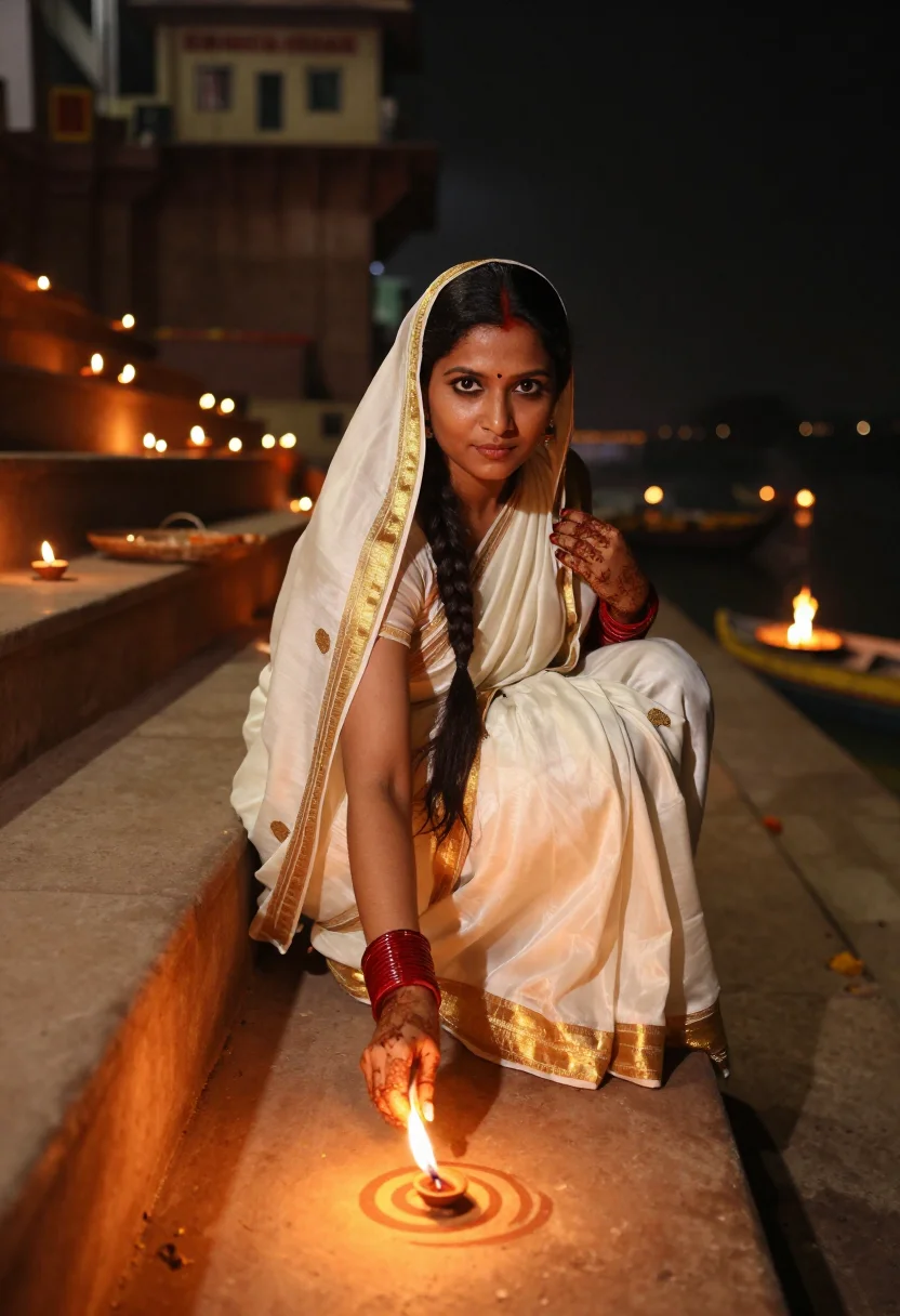 AI ayodhya sample — portrait of a woman, three-quarter-length portrait of an Ind