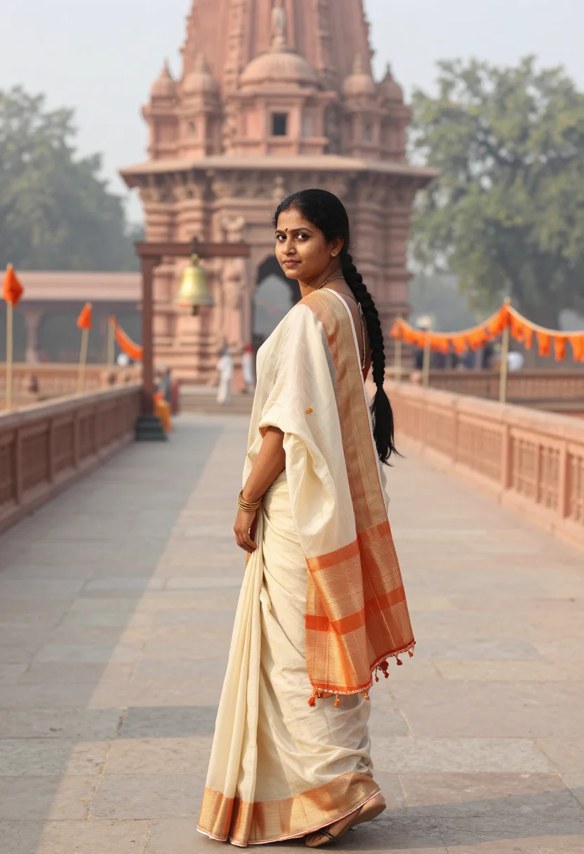 AI ayodhya sample — portrait of a woman, three-quarter-length portrait of an Ind