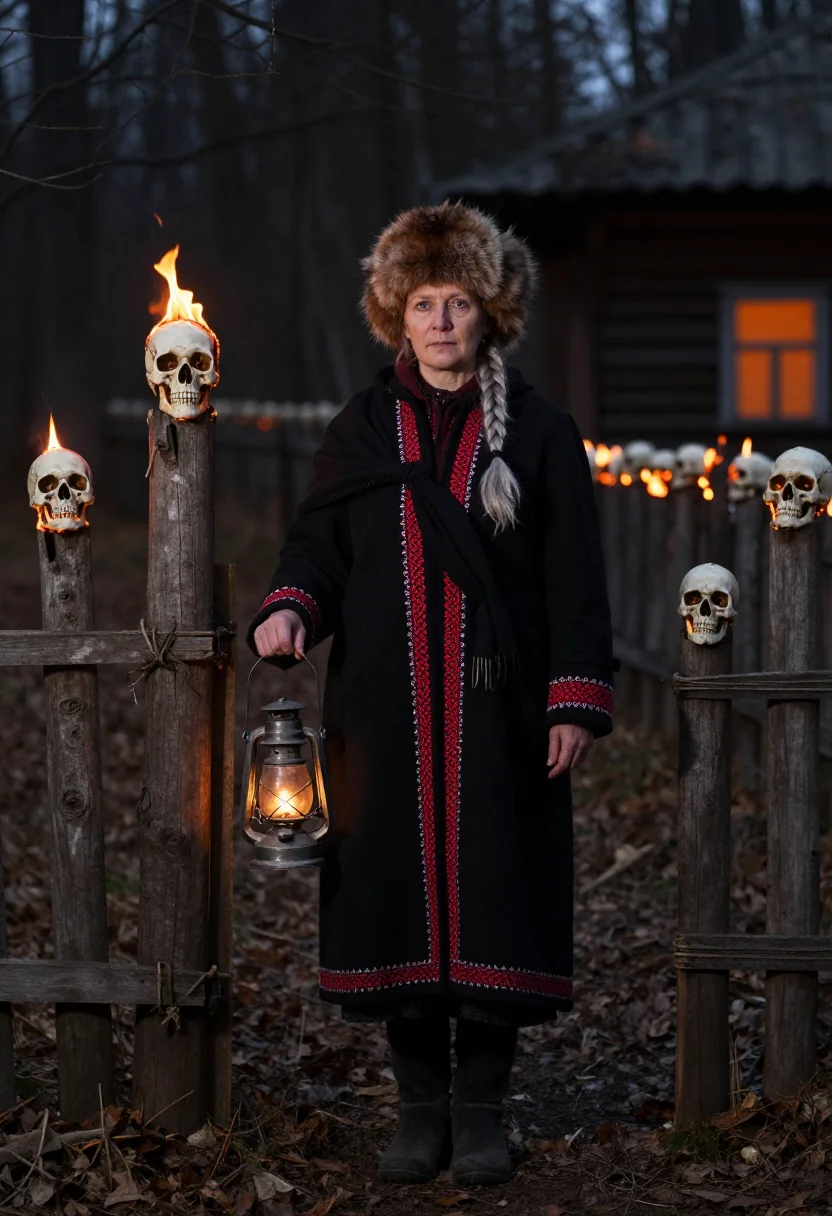 AI baba yaga sample — portrait of a woman, three-quarter-length portrait of a Russ