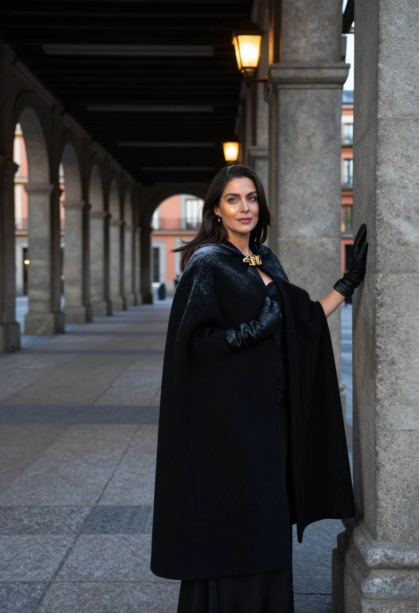 AI balenciaga reyes sample — portrait of a woman, close portrait of a Mediterranean woman