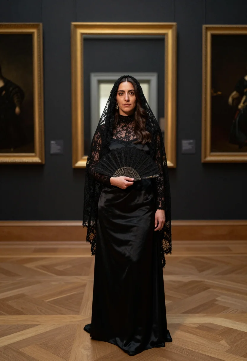 AI balenciaga reyes sample — portrait of a woman, full-length portrait of a Spanish woman