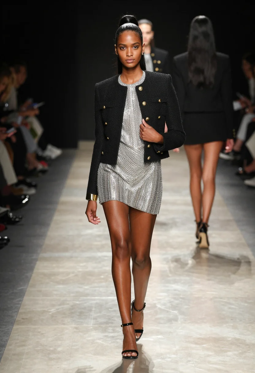 AI balmain army sample — portrait of a woman, full-length portrait of a Black woman i