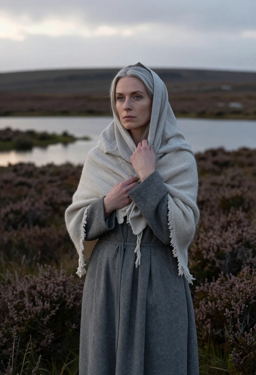 AI banshee sample — portrait of a woman, a Western-European woman with fair skin