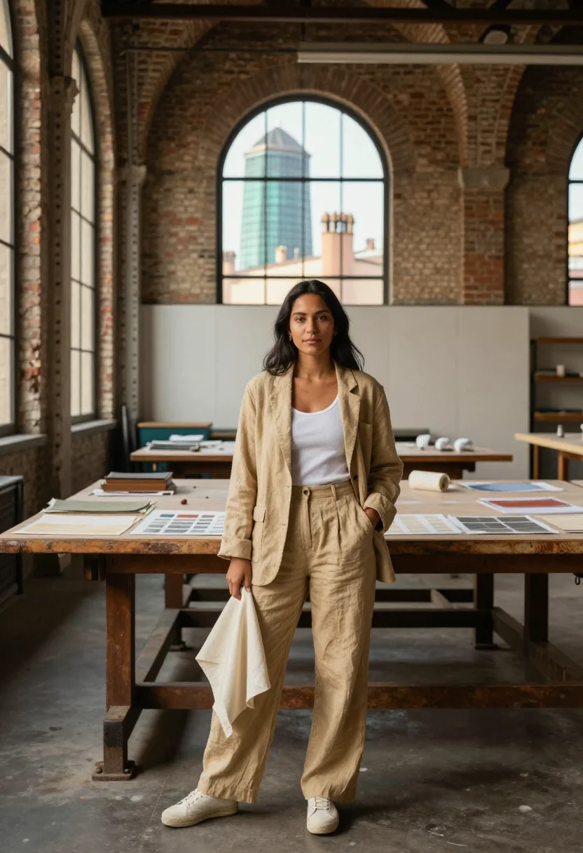 AI barcelona tech sample — portrait of a woman, full-length portrait of a Latin-America