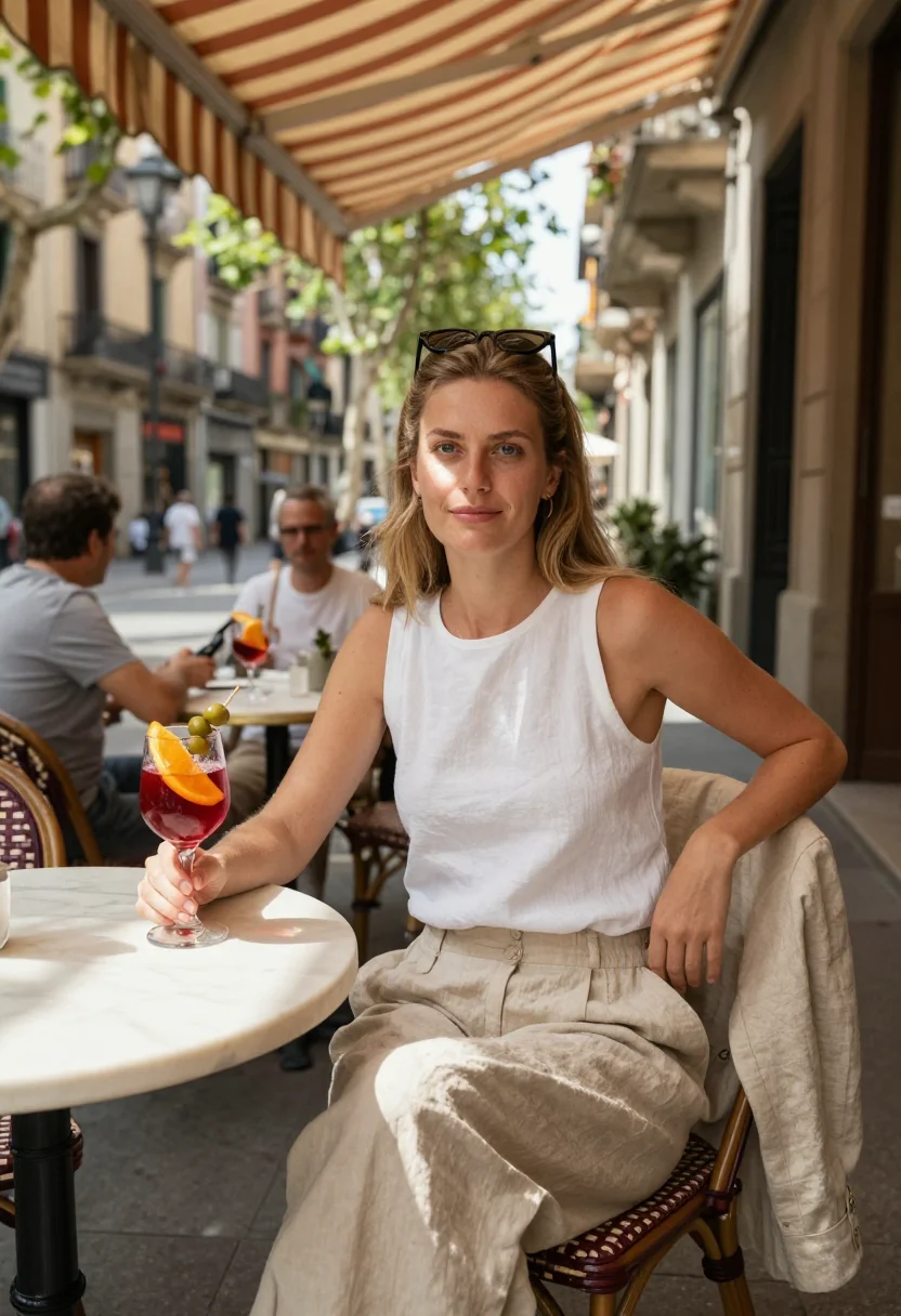 AI barcelona tech sample — portrait of a woman, three-quarter-length portrait of a Nort