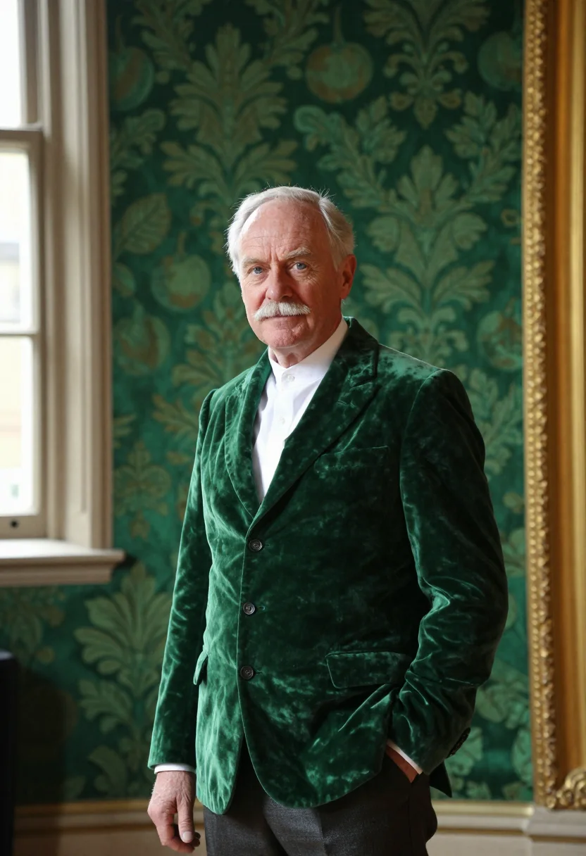 AI barts surgeon great hall gilt sample — portrait of a man, a surgeon in his sixties of Scottish desc