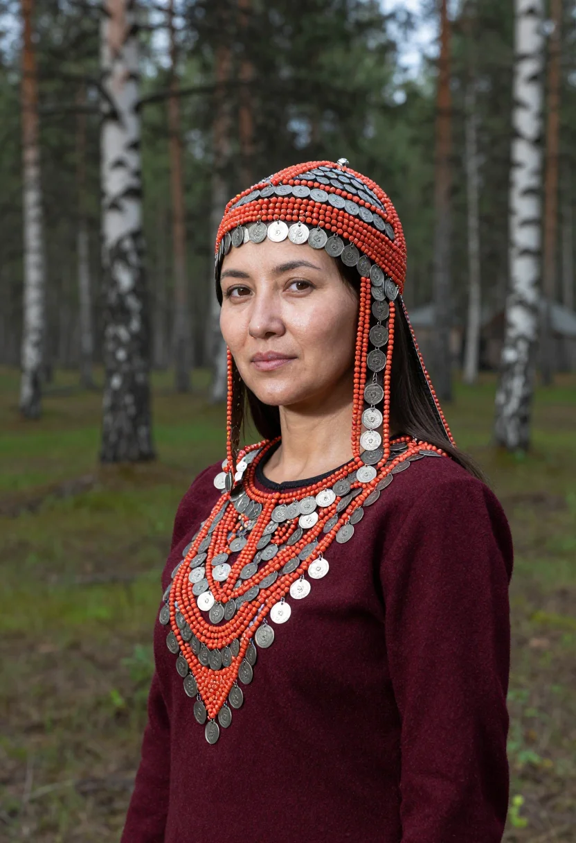 Example portrait from the AI Bashkir Kashmau — Free Preview, Train Once