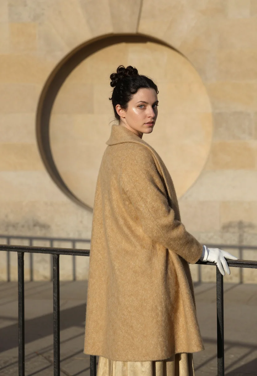 AI bath stone sample — portrait of a woman, a woman in her late twenties with pale