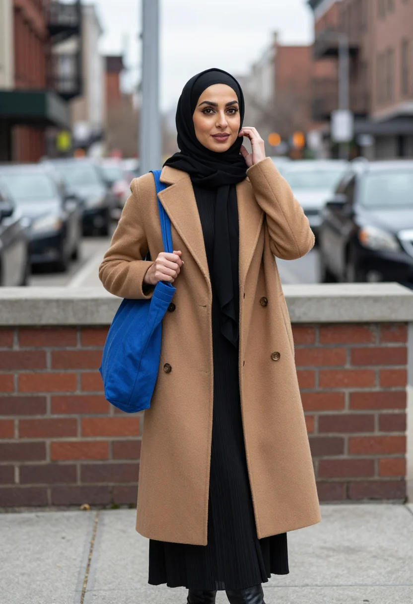 AI bay ridge modest sample — portrait of a woman, a half-length street portrait of an Ara