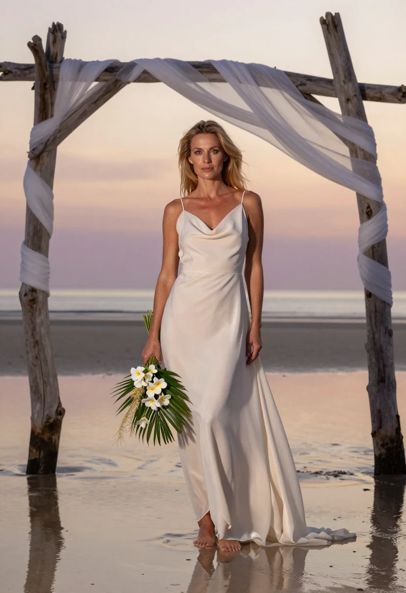 Example portrait from the AI Beach Elopement — Free Preview, Train Once