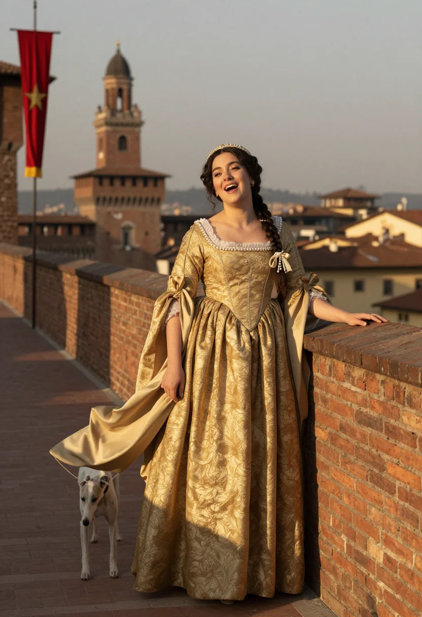 AI beatrice d este sample — portrait of a woman, full-length portrait of a Northern-Ital