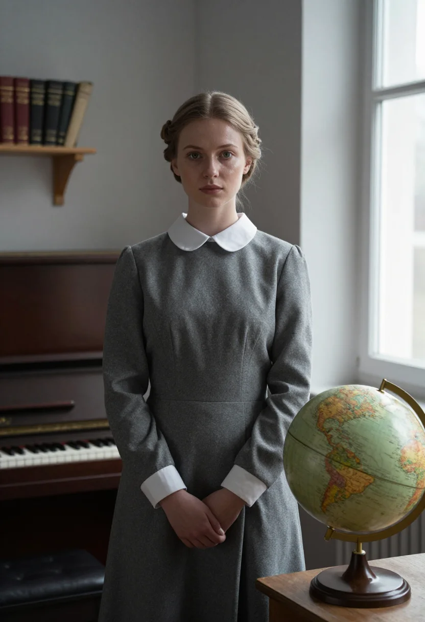 AI becky sharp sample — portrait of a woman, a Western-European woman in her mid-twe