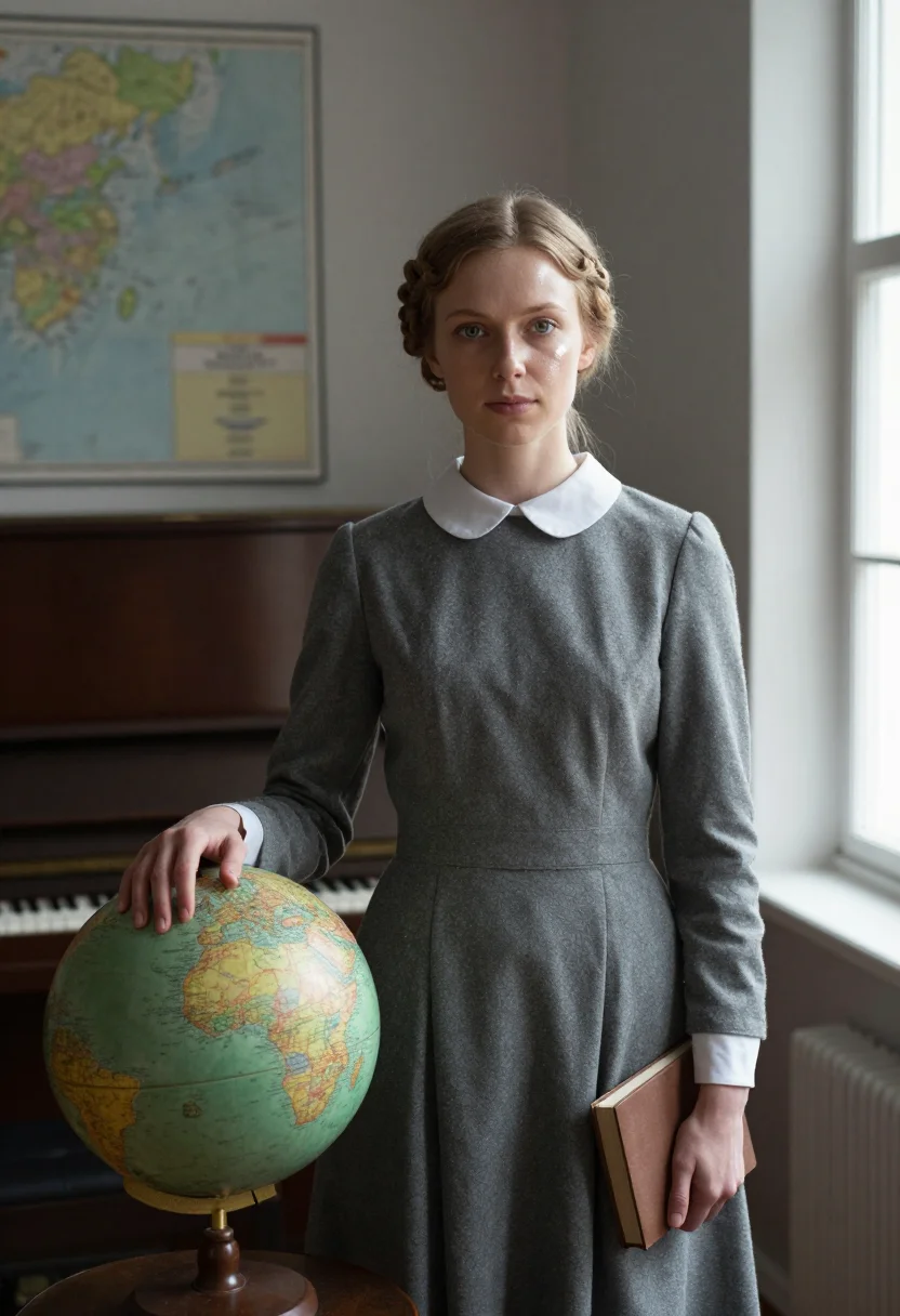 AI becky sharp sample — portrait of a woman, a Western-European woman in her mid-twe
