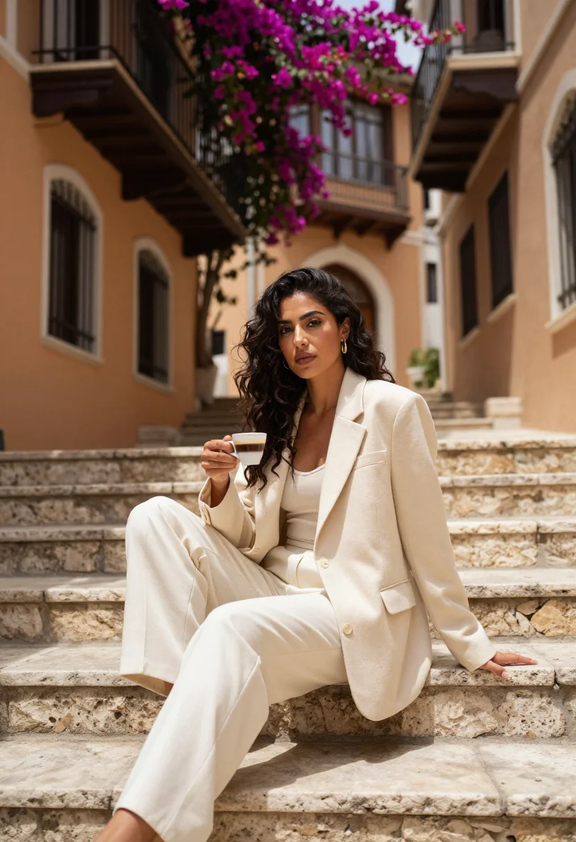 AI beirut sample — portrait of a woman, half-length portrait of a Lebanese woma