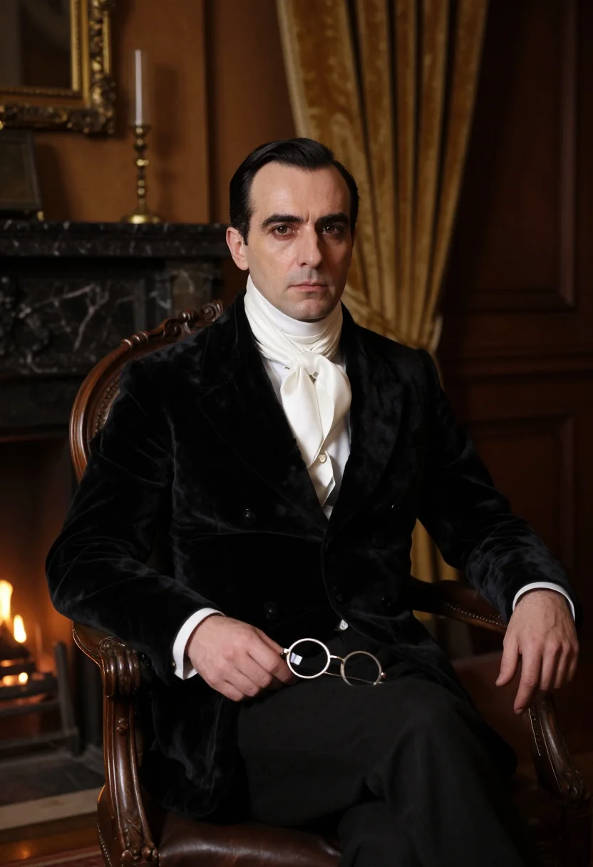 AI bela lugosi sample — portrait of a man, half-length portrait of a Hungarian man i