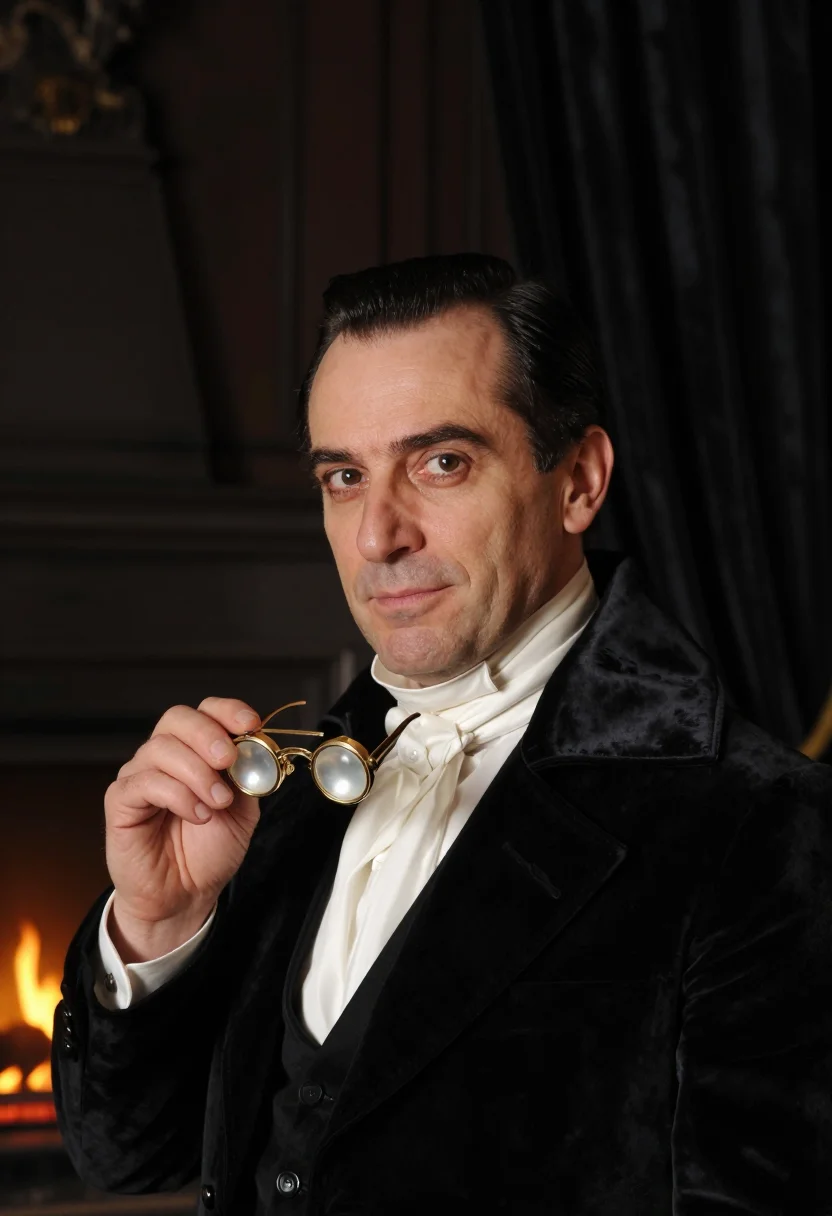 AI bela lugosi sample — portrait of a man, close portrait of a Hungarian man in his