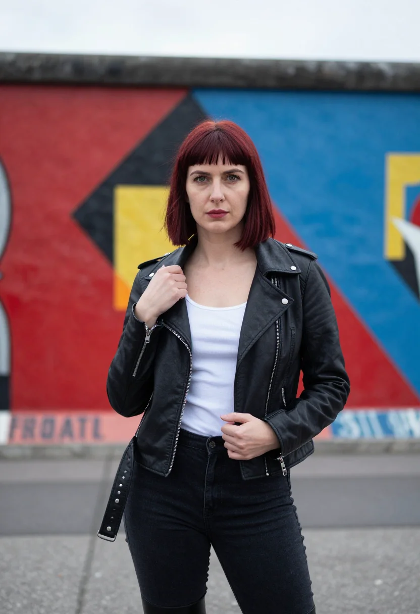 AI berlin sample — portrait of a woman, half-length portrait of a German woman