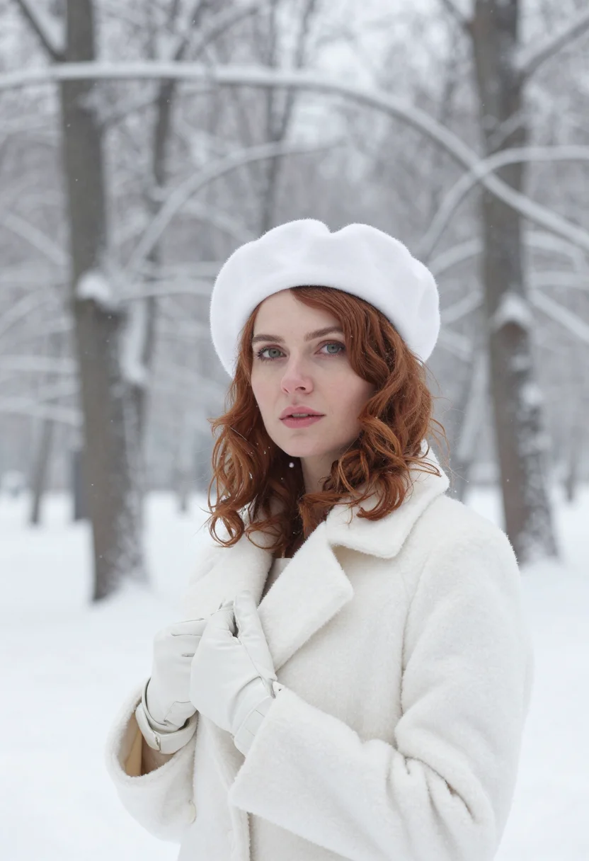 AI beth harmon moscow white sample — portrait of a woman, framed chest-up, the crop at the breast