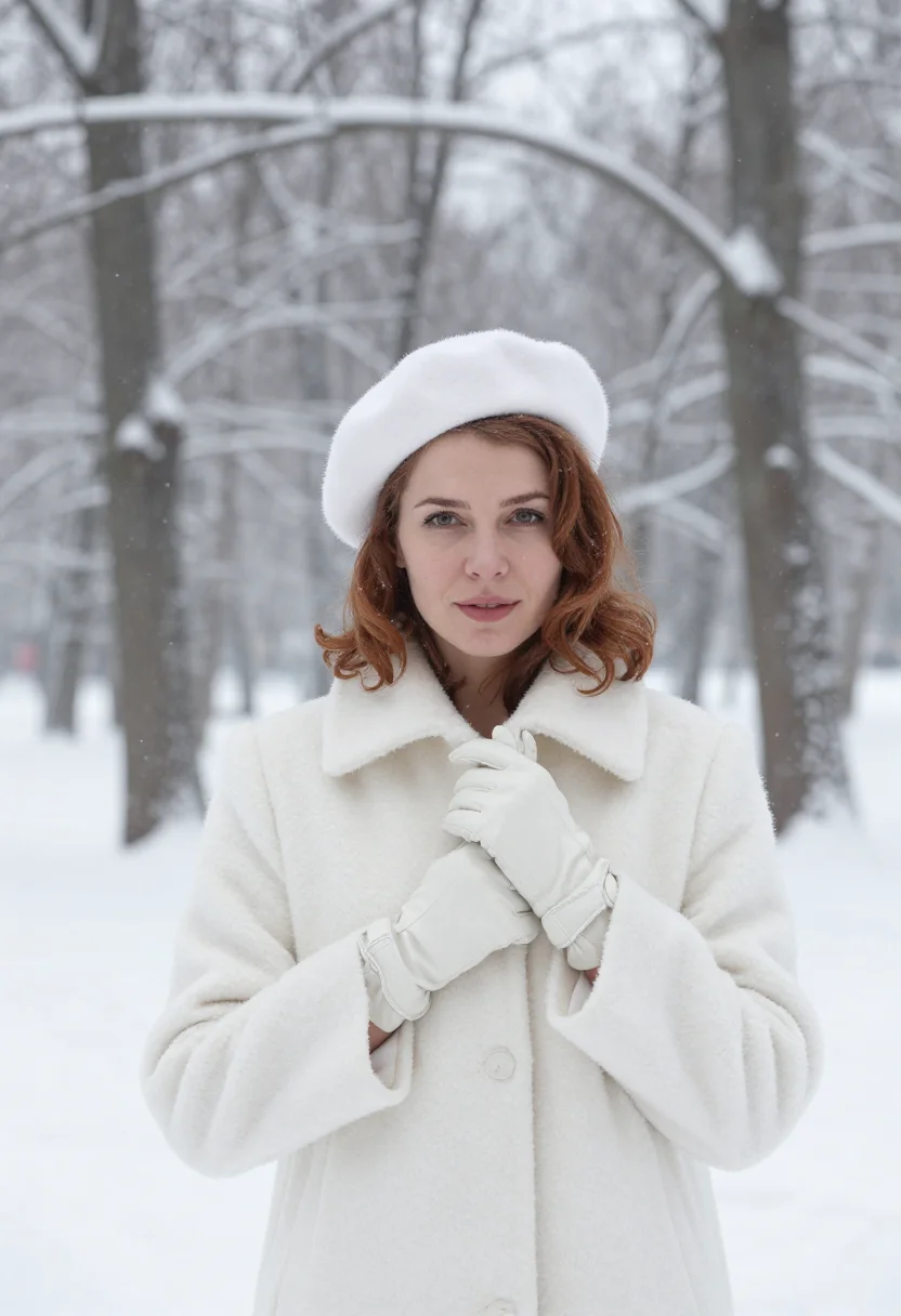 AI beth harmon moscow white sample — portrait of a woman, framed half-length from the waist up, t