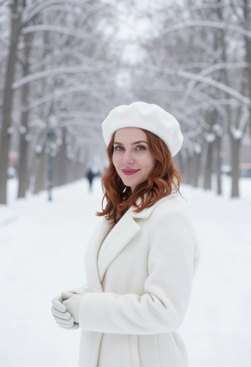 AI beth harmon moscow white sample — portrait of a woman, framed chest-up, the crop at the breast