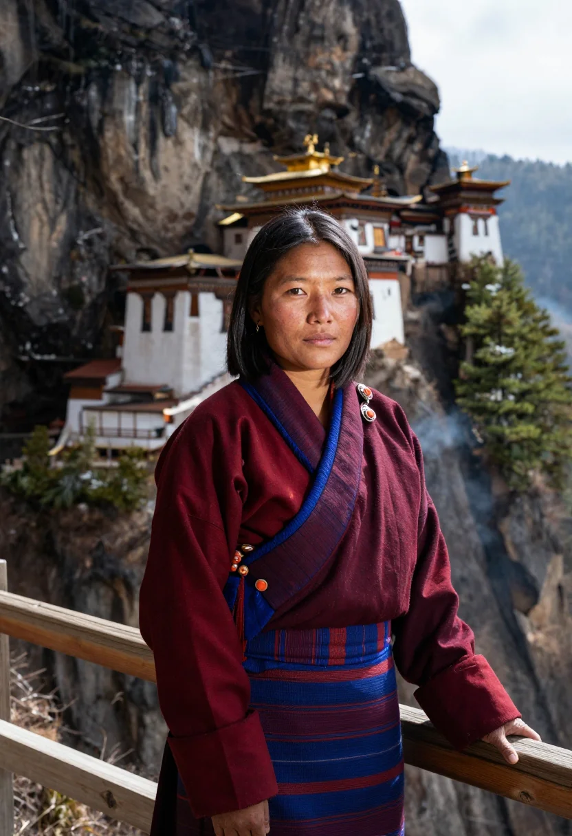 Example portrait from the AI Bhutan — Free Preview, Train Once