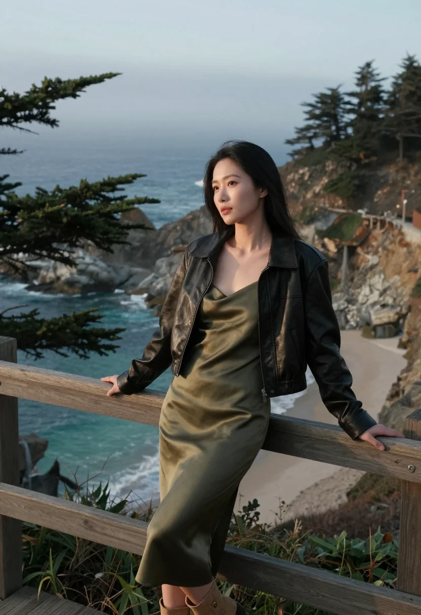 AI big sur sample — portrait of a woman, three-quarter-length portrait of an Eas