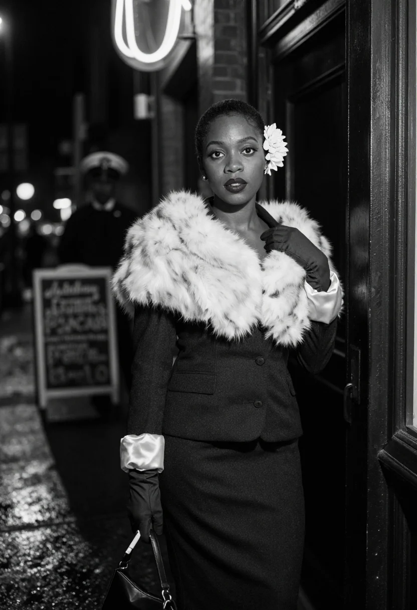 AI billie holiday sample — portrait of a woman, three-quarter-length portrait of a woma