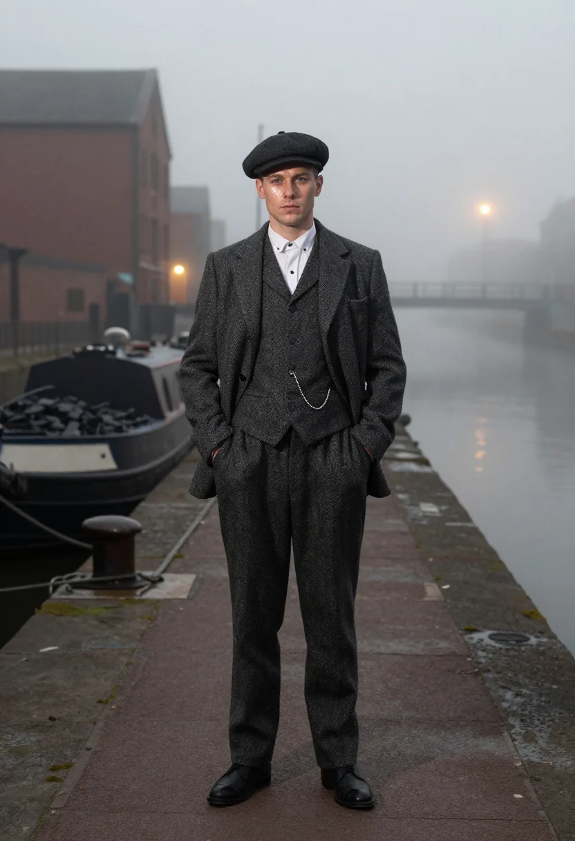 AI birmingham 1920s sample — portrait of a man, full-length portrait of a fair-skinned We