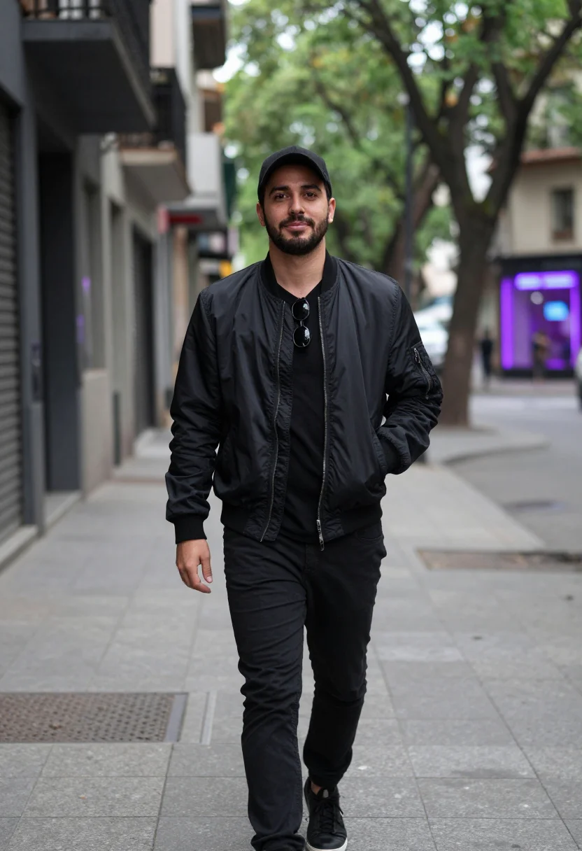 AI bizarrap session sample — portrait of a man, half-length portrait of an Argentine man