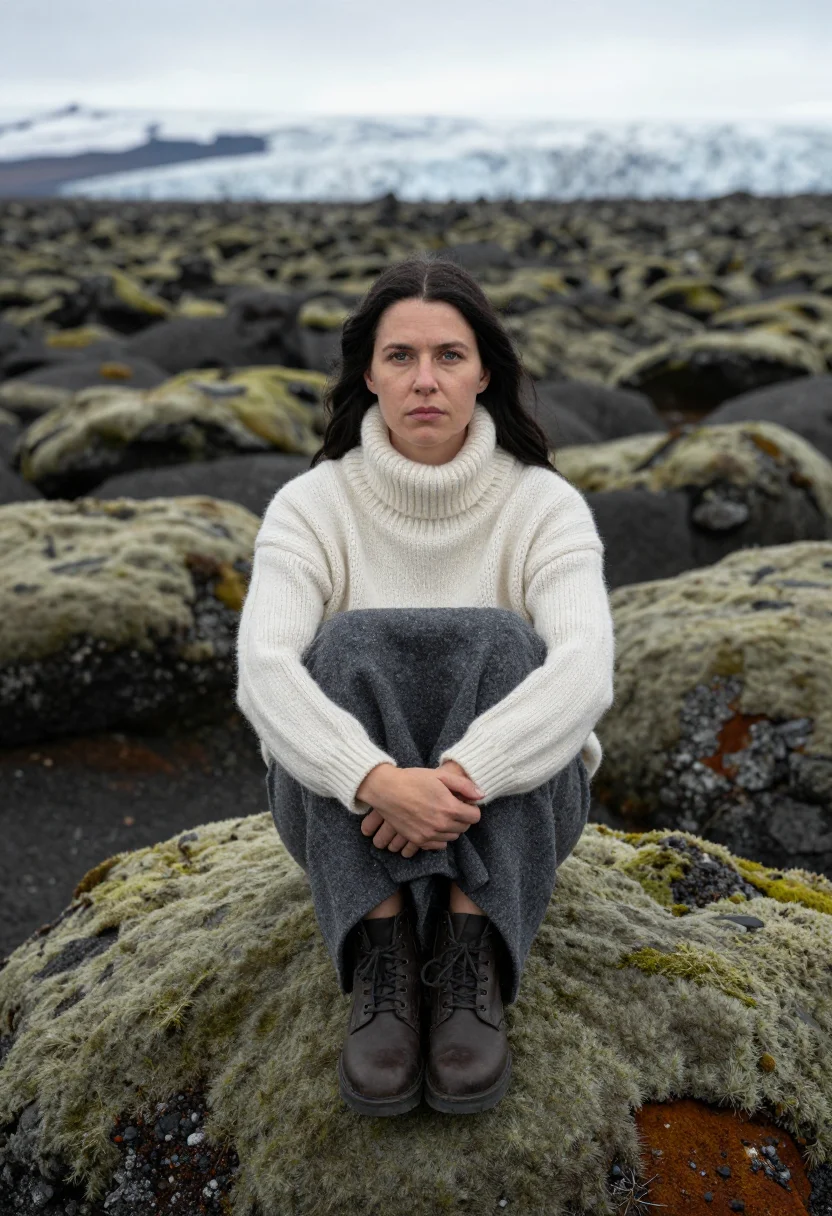 AI bjork sample — portrait of a woman, three-quarter-length portrait of a woma