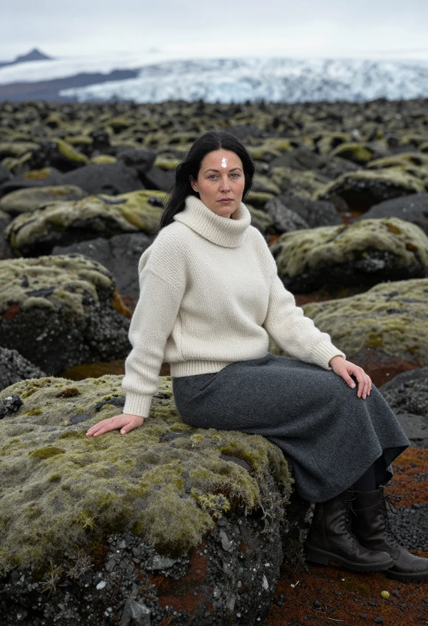AI bjork sample — portrait of a woman, three-quarter-length portrait of a woma