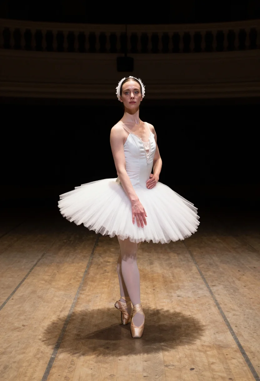 AI black swan sample — portrait of a woman, a Western-European woman with fair skin
