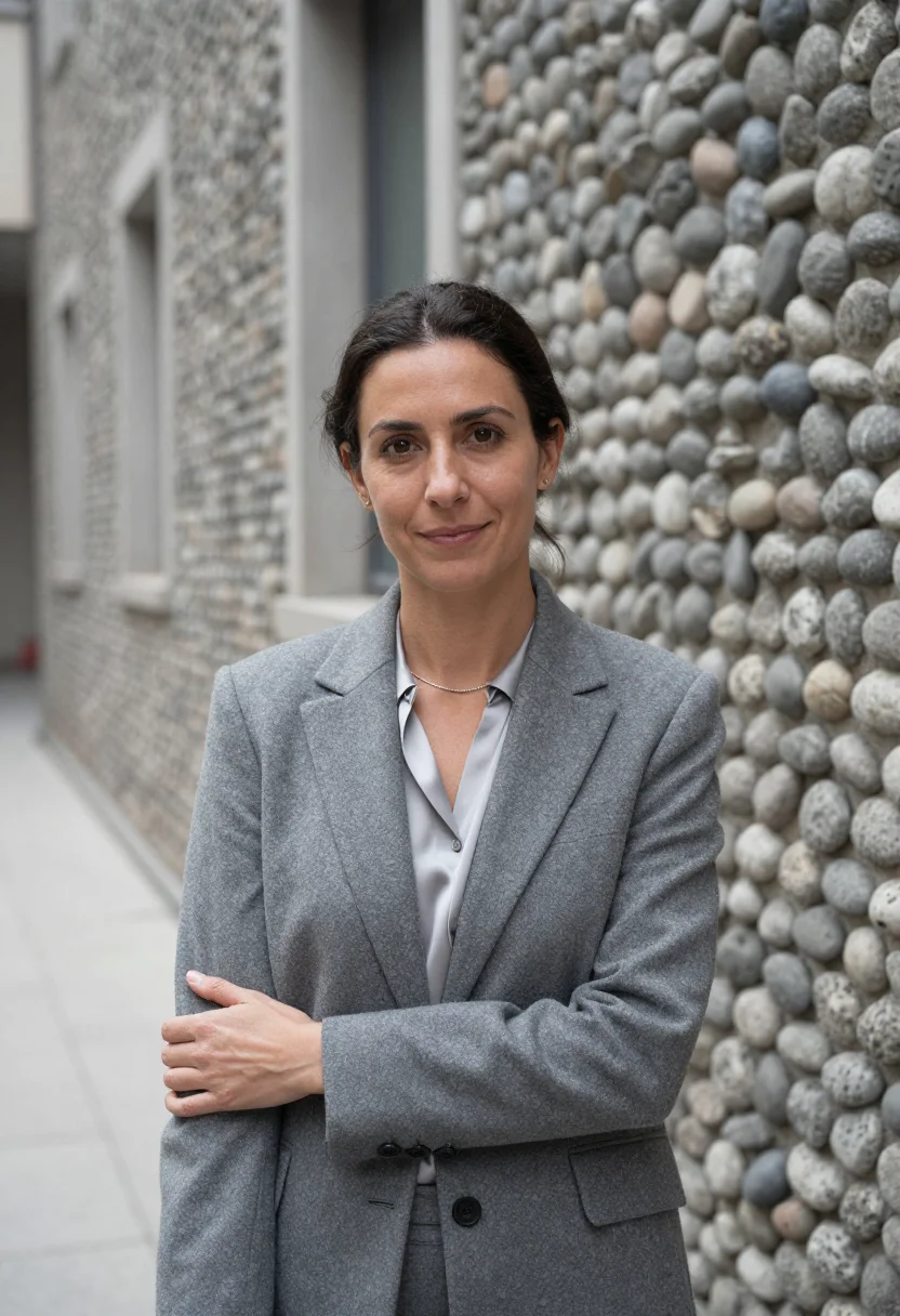 AI bocconi professor ceppo grey sample — portrait of a woman, of Northern-Italian descent, in her mid