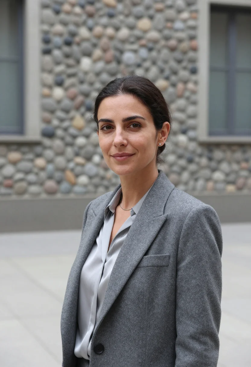 AI bocconi professor ceppo grey sample — portrait of a woman, of Northern-Italian descent, in her mid