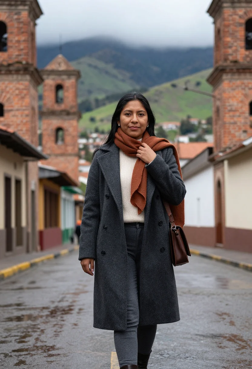 AI bogota chapinero sample — portrait of a woman, half-length portrait of an indigenous-d