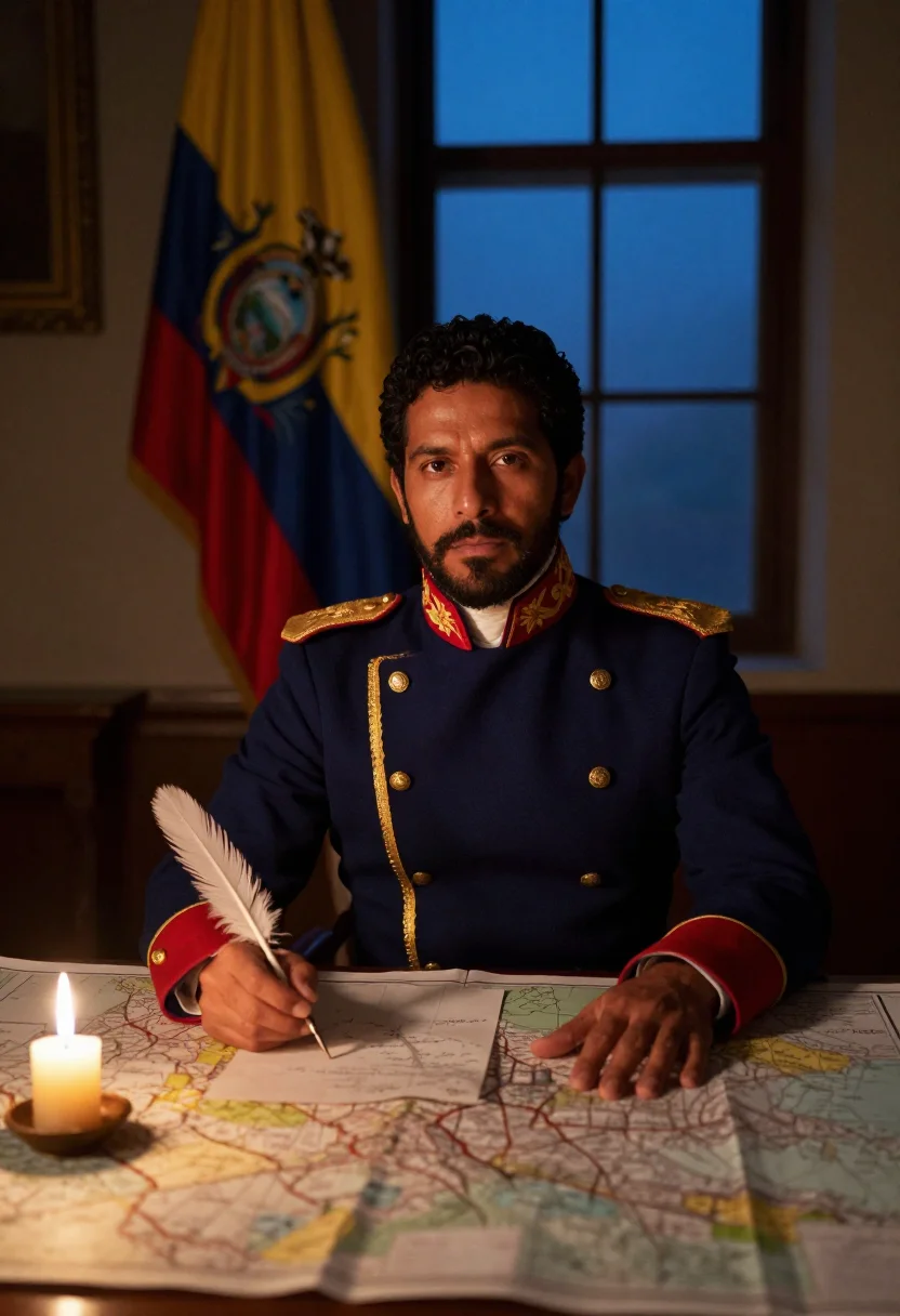 AI bolivar sample — portrait of a man, close half-length portrait of a Latin-Ame