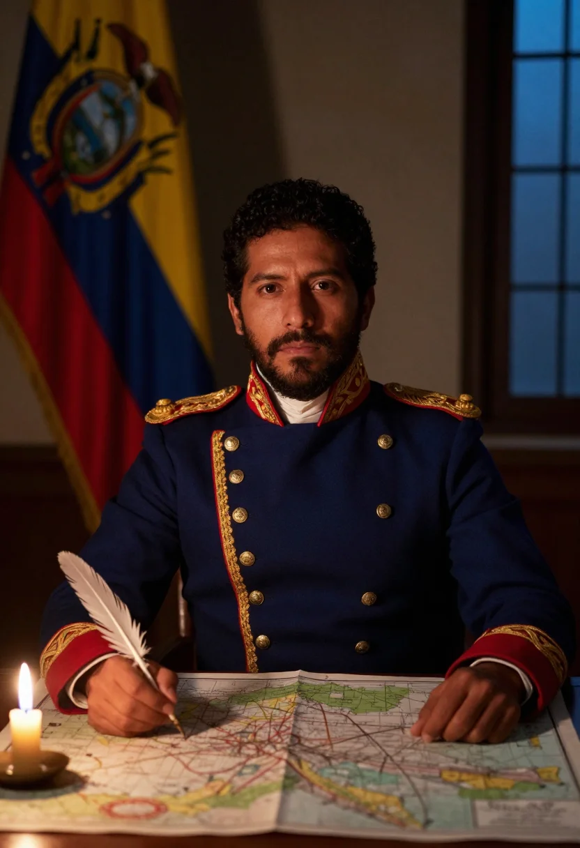 AI bolivar sample — portrait of a man, head-and-shoulders portrait of a Latin-Am