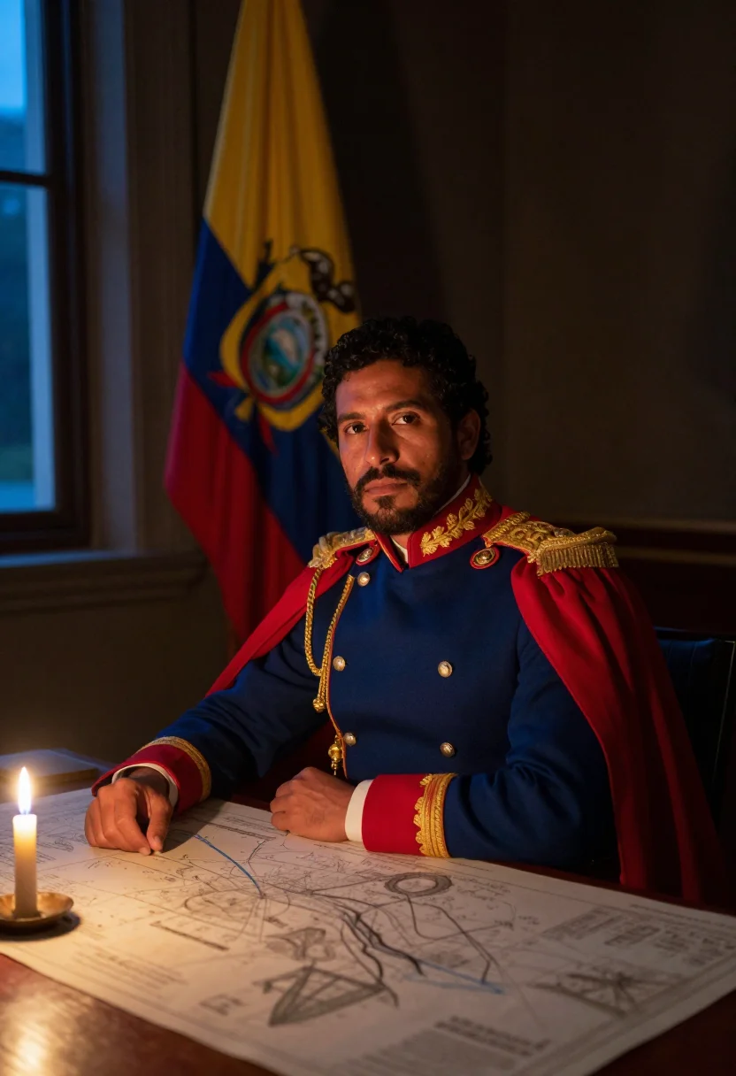 AI bolivar sample — portrait of a man, half-length portrait of a Latin-American