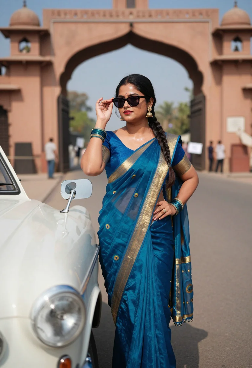 AI bollywood seventies sample — portrait of a woman, full-length portrait of a North-Indian