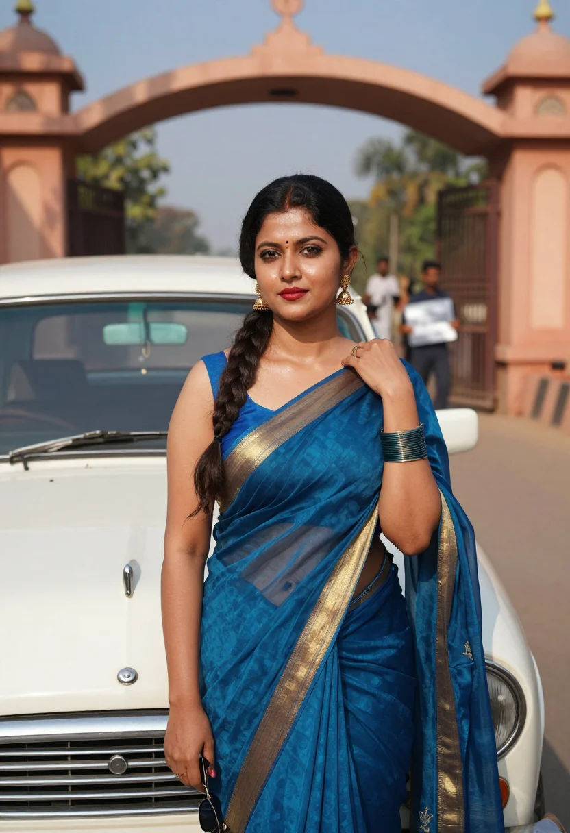 AI bollywood seventies sample — portrait of a woman, half-length portrait of a North-Indian