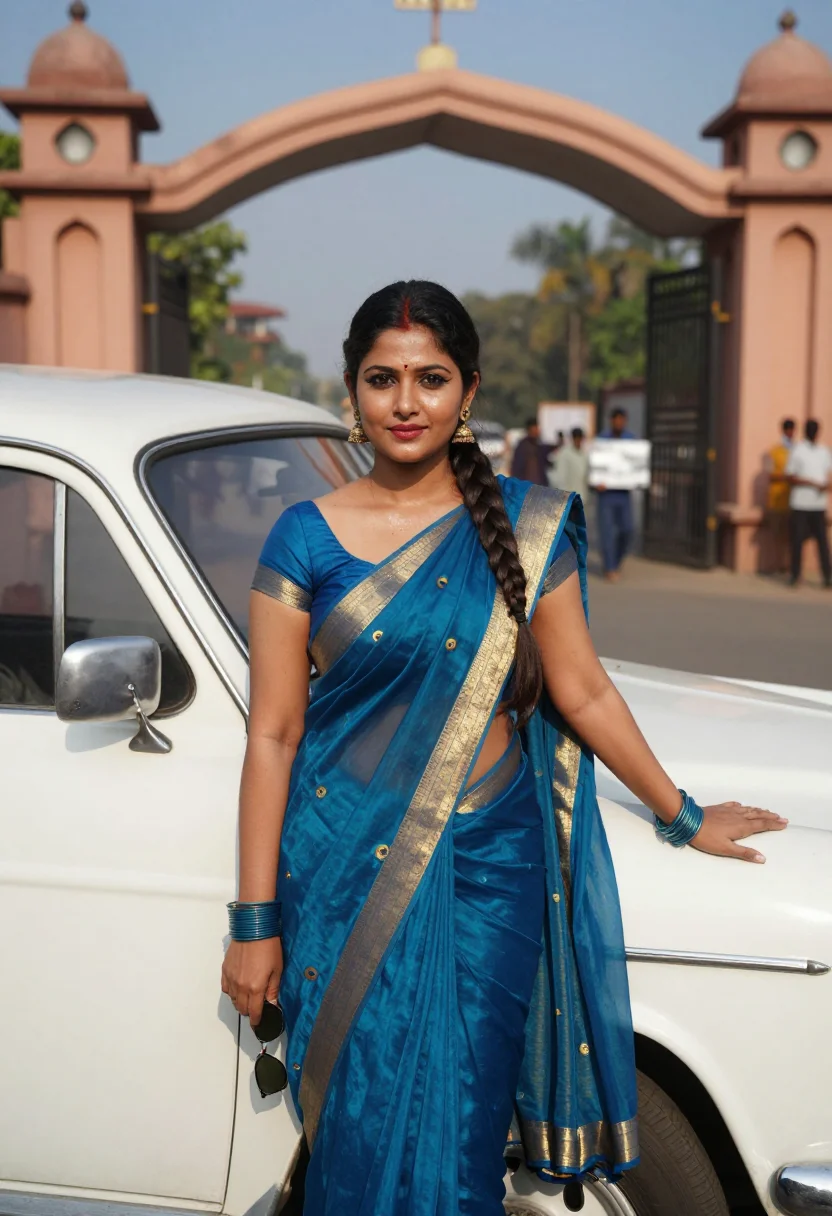 AI bollywood seventies sample — portrait of a woman, three-quarter-length portrait of a Nort